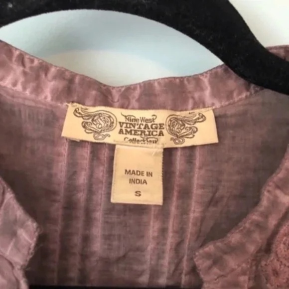 NWOT Nine West Vintage America Embroidered Top - Picture 4 of 7